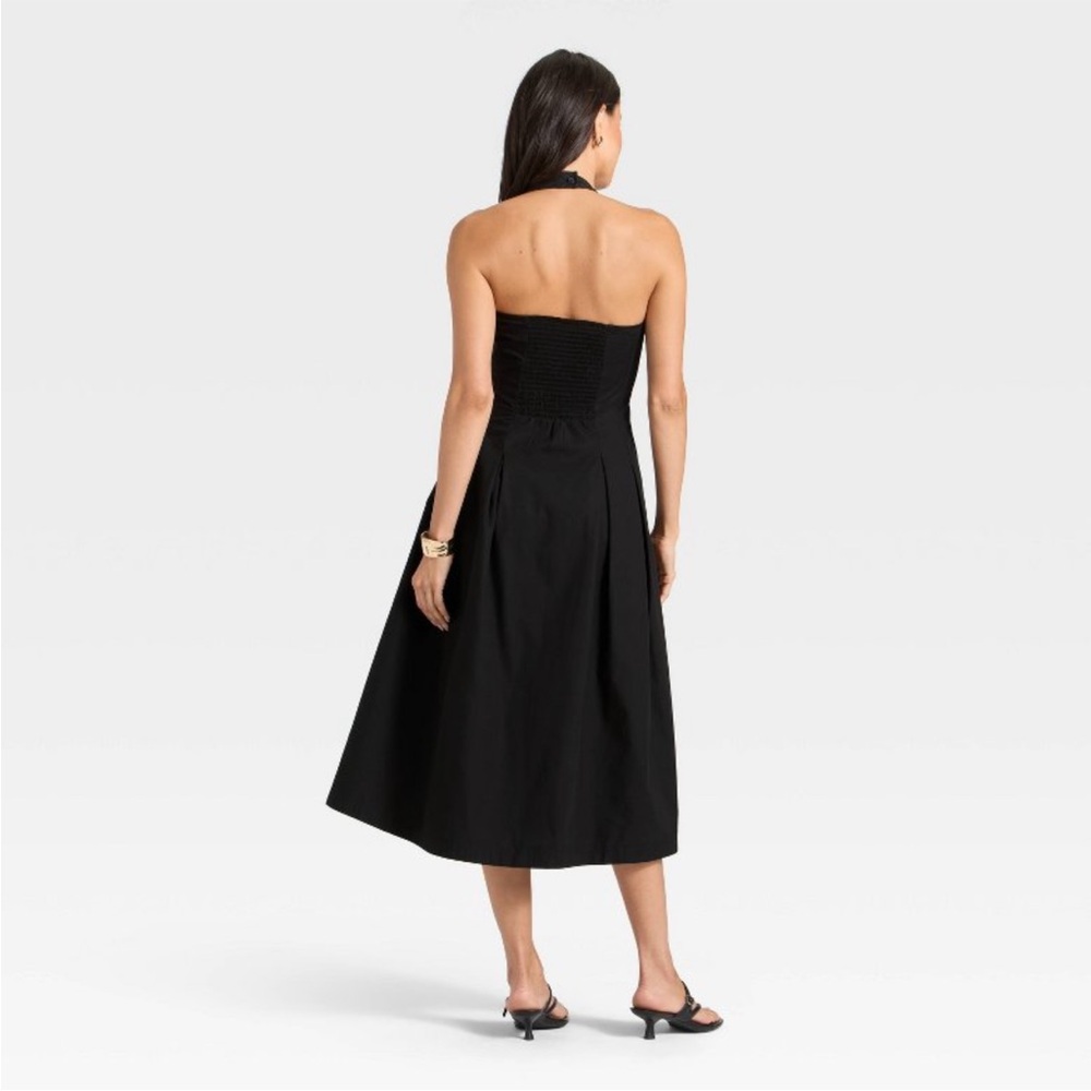A New Day Large Black Halter Dress- NWT - Picture 2 of 5